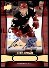 2013-14 Upper Deck Overtime Auto Chris Brown #8 Coyotes